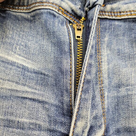 Indigo Rein Anklet Jeans Women's Size 17 Light Distressed Blue Denim Washed - Picture 9 of 13